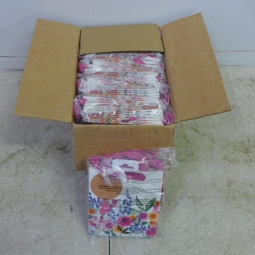 2413 - Five boxes of floral patterned gift bags with gift tags - 12 packs of 6 per box (360 in total)