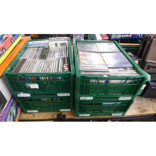 2418 - 4 small crates of approx. 250 mixed CDs