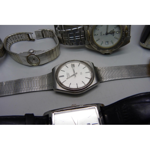 1032 - A collection of wristwatches including Seiko and Sekonda