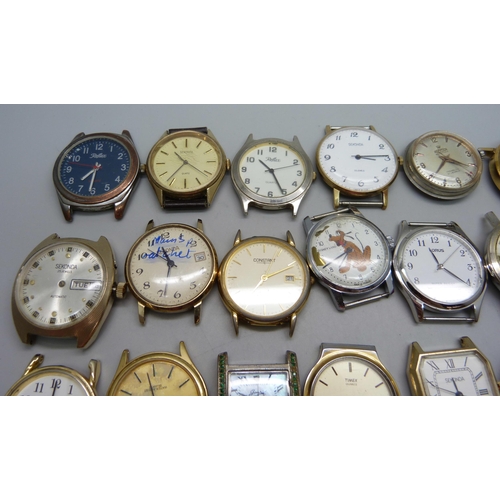 1039 - Wristwatch heads, for repair