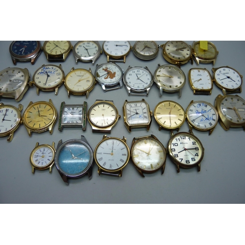 1039 - Wristwatch heads, for repair