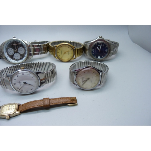 1040 - Wristwatches including Corvette, Accurist, Terner, Sekonda