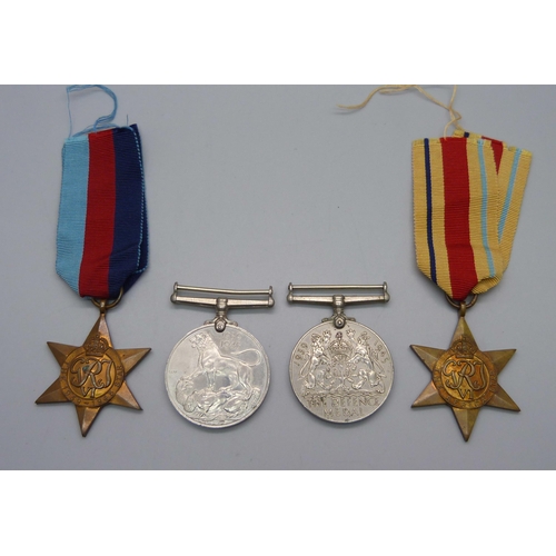 1079 - A set of four WWII medals