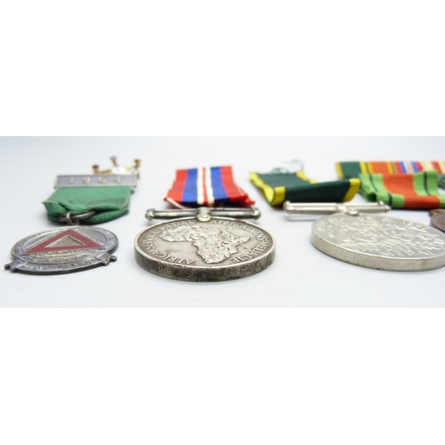 1082 - Assorted military and other medals, medallions, ribbons including Africa Service Medal to C318108 JJ... 