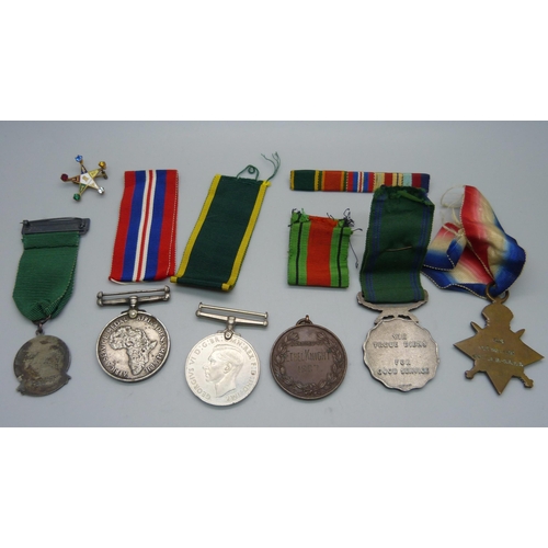 1082 - Assorted military and other medals, medallions, ribbons including Africa Service Medal to C318108 JJ... 