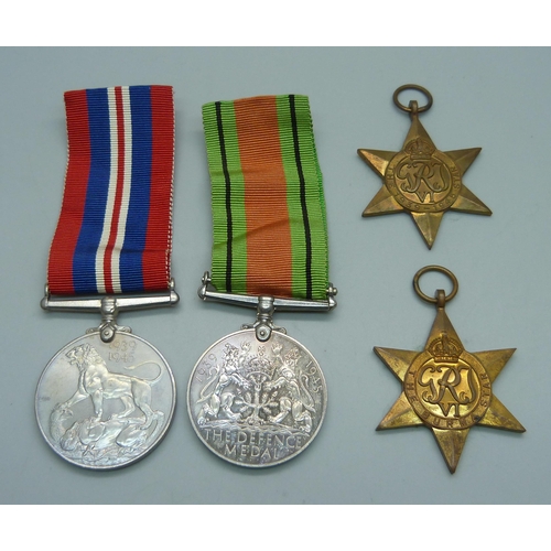 1084 - A set of four WWII medals