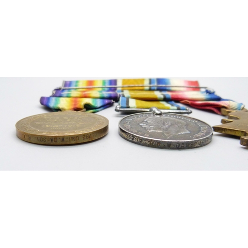 1089 - A set of WWI medals to 55792 GNR W. Dawson, Royal Artillery