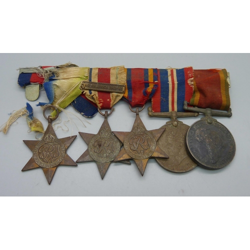 1092 - A set of six WWII medals to 68700 J. W. Kilian