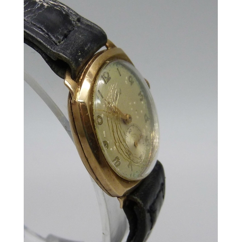 1103 - A 9ct gold cased Cortébert wristwatch