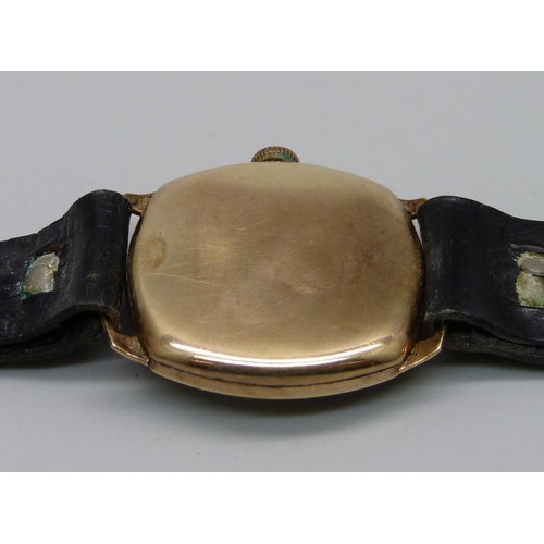 1103 - A 9ct gold cased Cortébert wristwatch