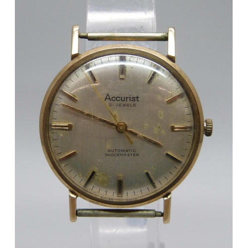 1119 - A 9ct gold cased Accurist automatic wristwatch