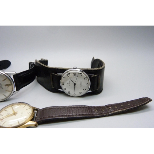 1126 - Four wristwatches; Seiko, Allaine, Smiths Astral and Adrem