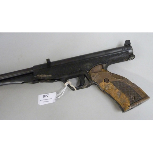 827 - An El Gamo air pistol, H28647, cal. 4,5 .177, made in Spain