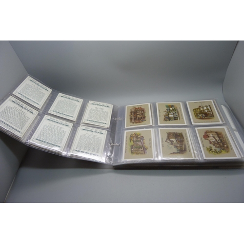 837 - CIGARETTE CARDS, six complete large Wills sets, including Old Inns 1st, Authors, Roses, etc., 225