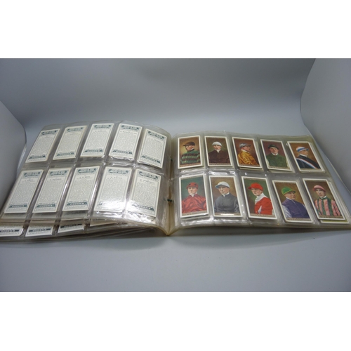 838 - HORSE RACING, cigarette cards, four complete Ogdens sets, 175