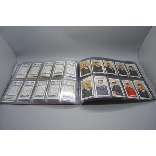 840 - CIGARETTE CARDS, four early Wills complete sets, including Motorcycles (NZ), Houses of Parliament, R... 