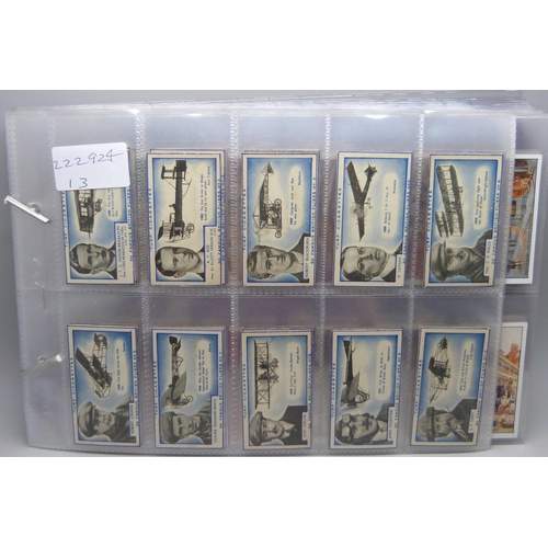 842 - CIGARETTE CARDS, ten complete sets, including Carreras British Fliers, Lloyd Old Inns, early Players... 