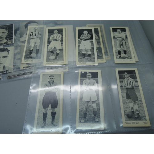 846 - A collection of Topical Times smaller footballer poster cards, 48 plus 24 similar footballer portrai... 