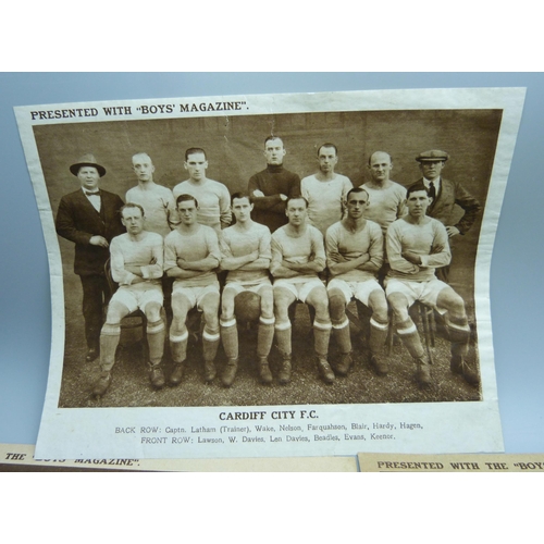 862 - Football trade issues, Boys' Magazine (1920s), mainly teams and players, some non-football, 30