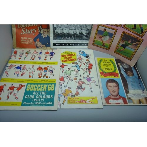 863 - Football; free booklets and gifts issued with comics, including Jag, Hotspur, Hornet, Football Weekl... 