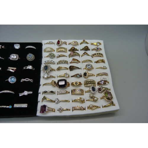 938 - Eighty-six costume rings