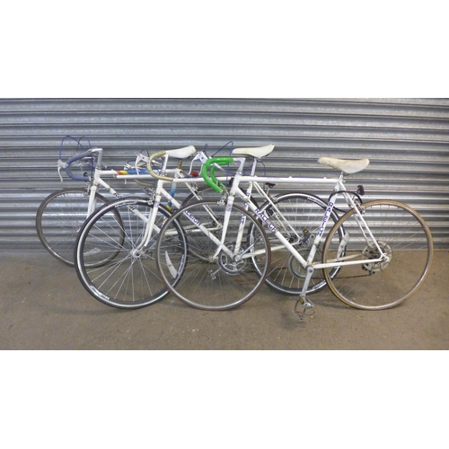 2198 - 3 vintage Raleigh road bikes including a Raleigh Flyer and 2 Raleigh Race Specials