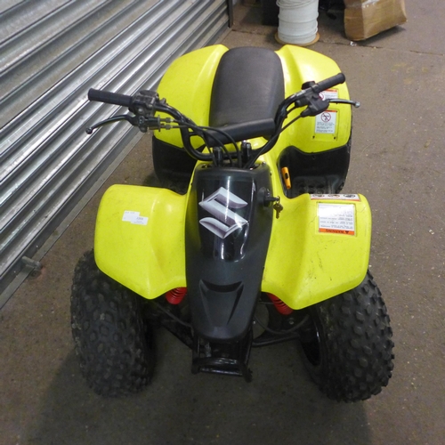 2203 - A Suzuki petrol driven quad bike with keys - seen running