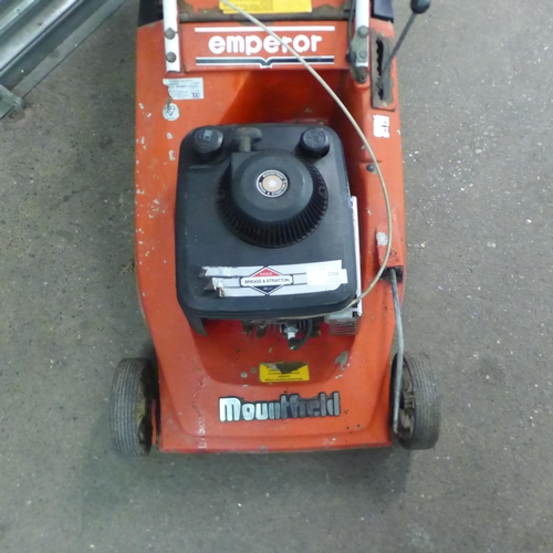 2204 - A Mountfield Emperor petrol driven lawnmower with a Briggs and Stratton Magnetron 4HP petrol engine ... 