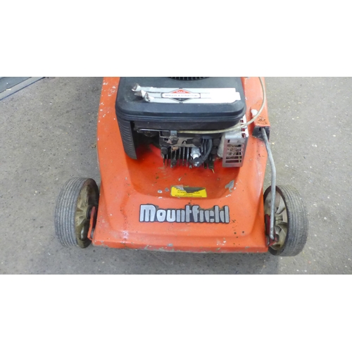 2204 - A Mountfield Emperor petrol driven lawnmower with a Briggs and Stratton Magnetron 4HP petrol engine ... 