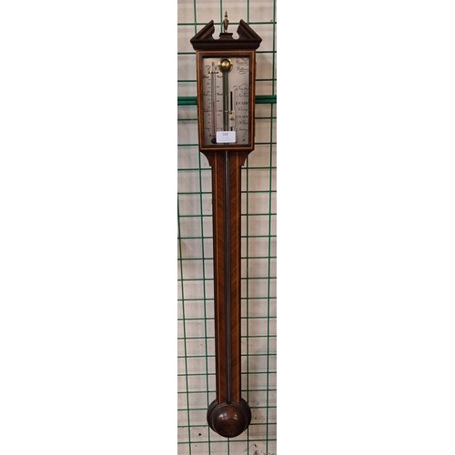 368 - A George III style Comitti Holborn mahogany stick barometer