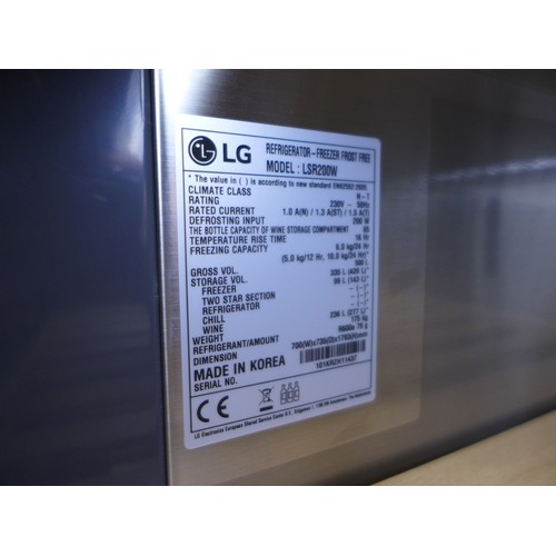 3051 - LG Signature LSR200W Stainless Steel Wine Cooler with Instaview, Original RRP £4500+VAT, (330-278) *... 