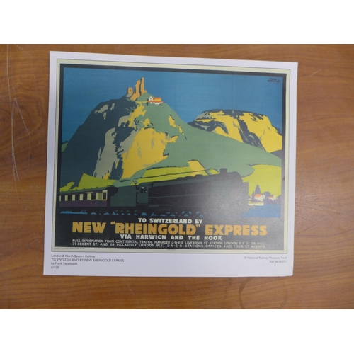 2347 - A box of railway train and advertising prints