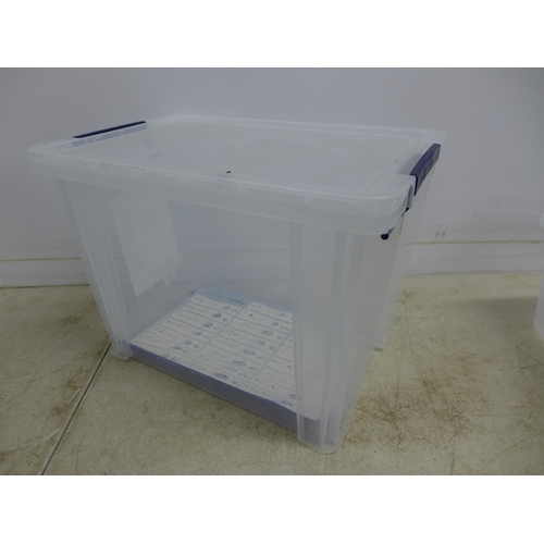 2372 - Six assorted storage containers with lids