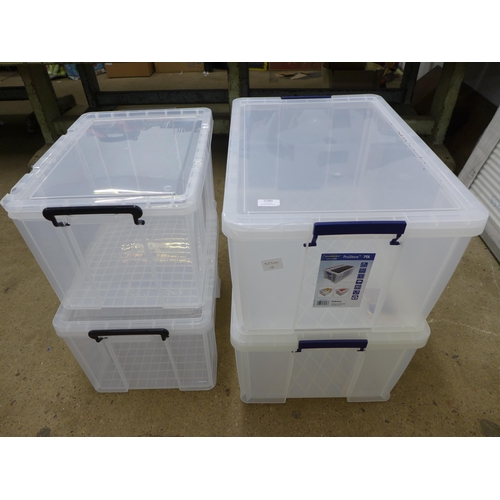 2380 - Four storage containers 2 x 70 ltr and 2 x 35 ltr