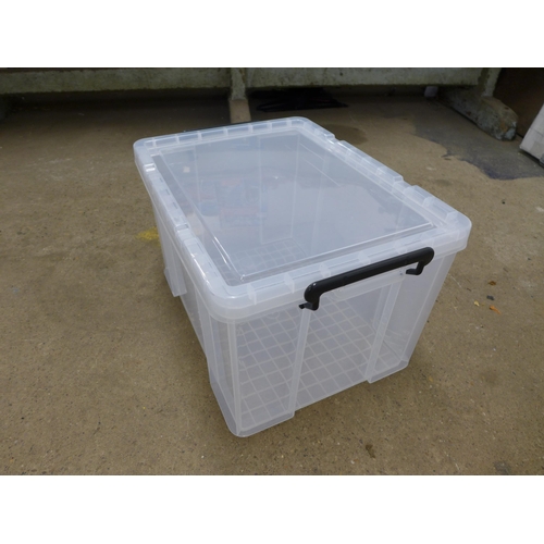 2380 - Four storage containers 2 x 70 ltr and 2 x 35 ltr