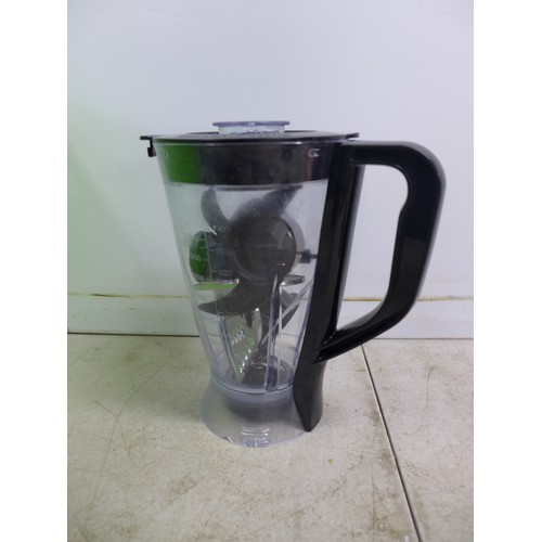 2360 - A Logik L500FP21 food processor and a green plastic flexi tub