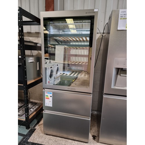 3051 - LG Signature LSR200W Stainless Steel Wine Cooler with Instaview, Original RRP £4500+VAT, (330-278) *... 