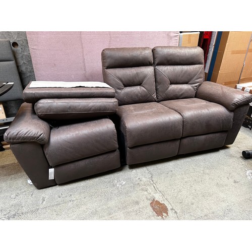 1452 - Justin Brown 3 Seater Power Recliner , Original RRP £833.33 + vat (4207-13) *This lot is subject to ... 