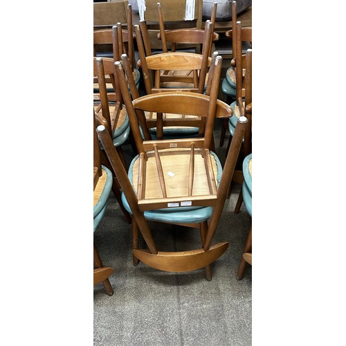 1477 - A set of six Hans J. Wegner style dining chairs