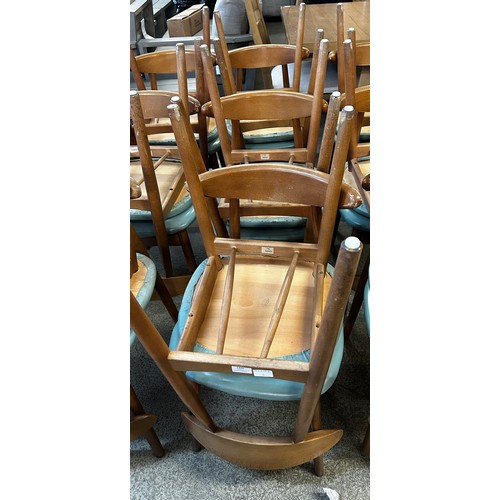 1480 - A set of six Hans J. Wegner style dining chairs