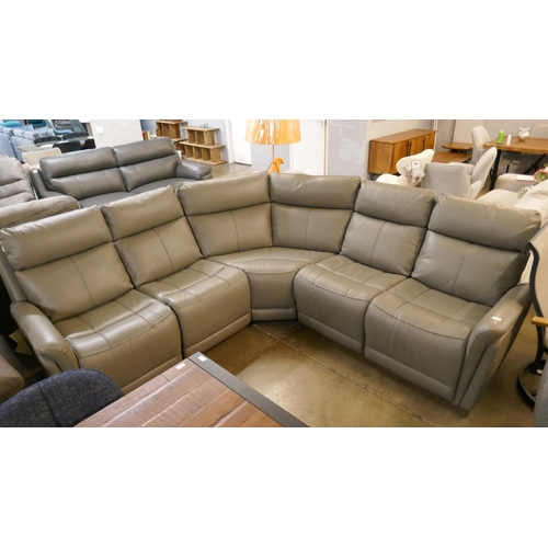 1332 - Hadley Leather Corner Sectional, Original RRP £1666.66 + vat (4207-12) *This lot is subject to vat