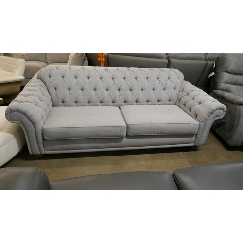 1379 - Bordeaux 4 seater Fabric Grey button Back 'Mushroom'   , Original RRP £874.99 + vat (4207-7) *This l... 