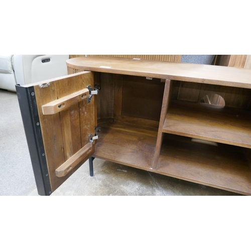 1408 - A Zen two door TV cabinet  *This lot is subject to VAT