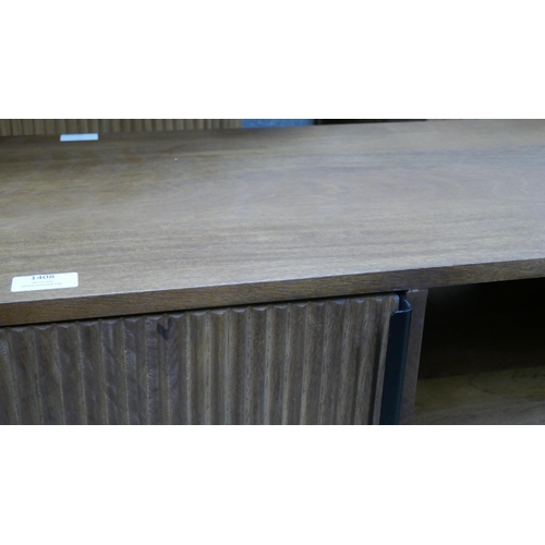 1408 - A Zen two door TV cabinet  *This lot is subject to VAT