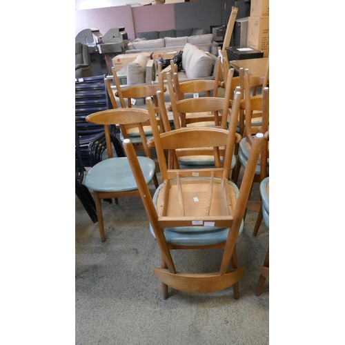 1481 - A set of nine Hans J. Wegner style dining chairs