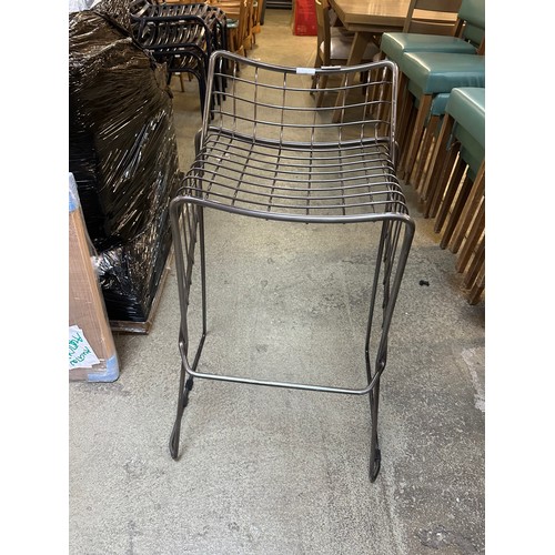 1508 - A Brayden Studio Alexus, steel mesh bar stool