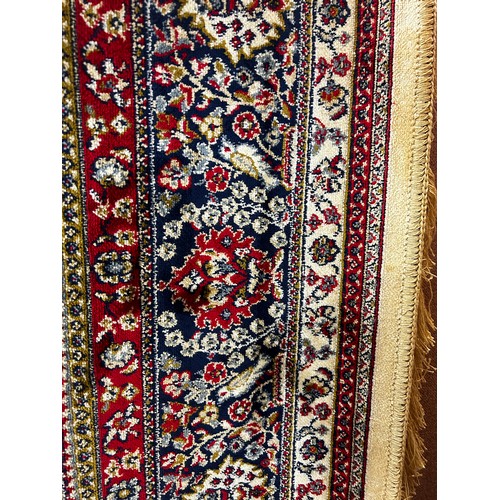 1466A - Red ground full pile cashmere original medallion design rug