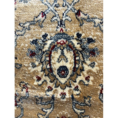 1453A - Full pile gold ground cashmere Ziegler design rug