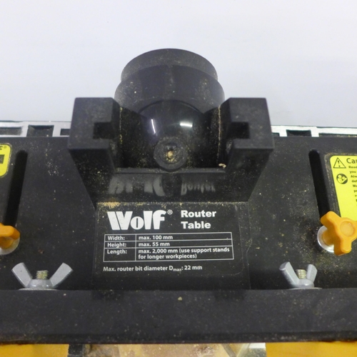 2010 - A Wolf router table and a Nu-tool NPT900, 230V router