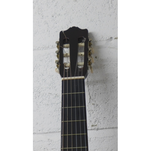 2089 - A Hohner MC-05 acoustic guitar and an A Line 6 Spider III 15 practice amp